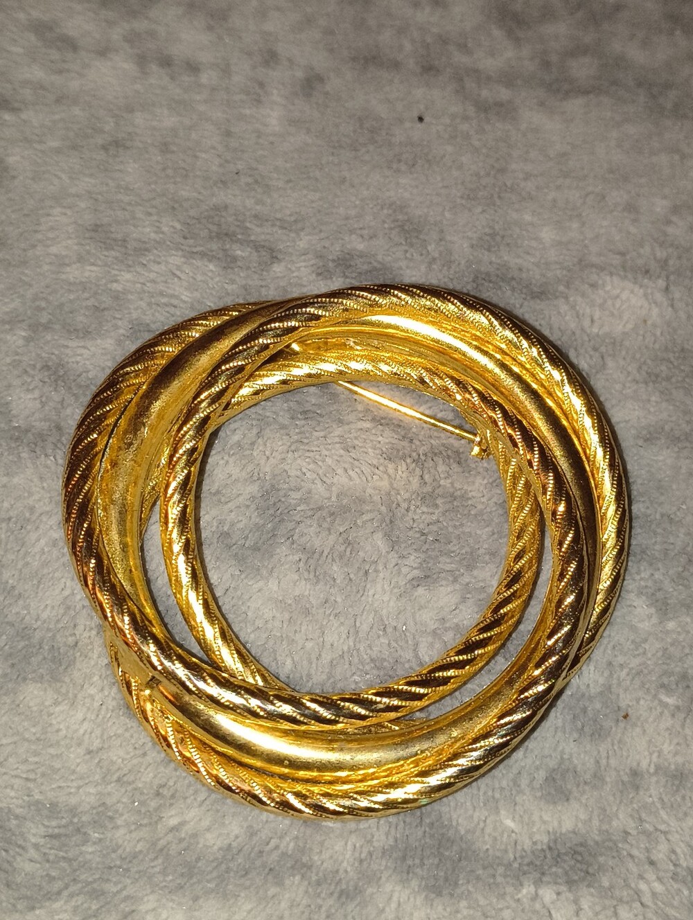 Gold-Tone Twisted Hoop Bracelet - Women Jewelry